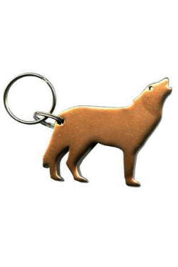 wolf keychain